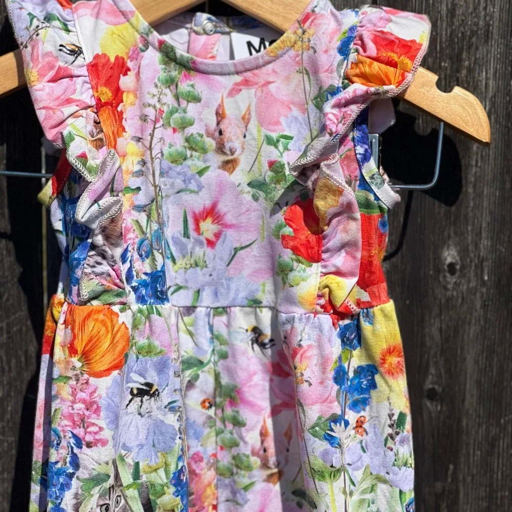 Molo Fallon Hide And Seek Animals Printed Romper